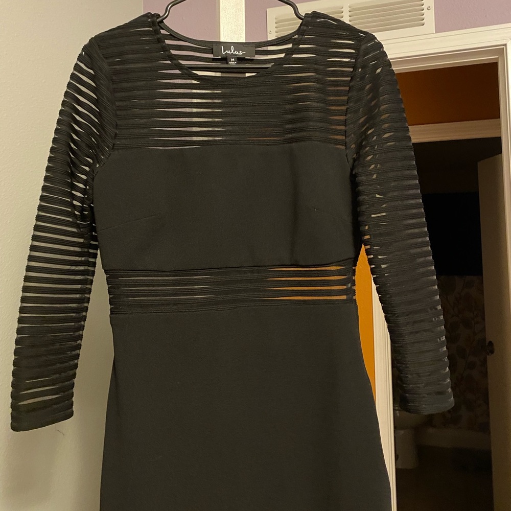 Black cocktail dress